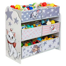 Load image into Gallery viewer, 101 Dalmations Disney Kids Bedroom Toy Storage Unit with 6 Bins - Aristocats, Bambi, Thumper hello4kids