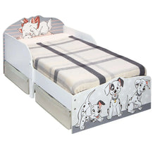 Load image into Gallery viewer, 101 Dalmations Kids Toddler Bed with Storage Drawers Disney4kids