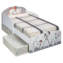 Load image into Gallery viewer, 101 Dalmations Kids Toddler Bed with Storage Drawers Disney4kids