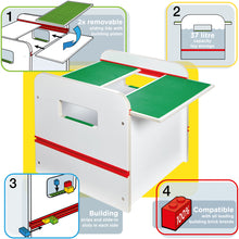 Load image into Gallery viewer, Room 2 Build Kids Toy Box with Building Brick Display hello4kids