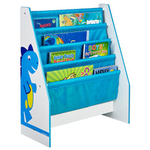 Load image into Gallery viewer, Dinosaurs Kids Sling Bookcase - Bedroom Book Storage Disney4kids