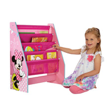 Load image into Gallery viewer, Minnie Mouse Kids Sling Bookcase - Bedroom Book Storage hello4kids