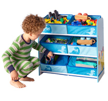Lade das Bild in den Galerie-Viewer, Dinosaurs Kids Bedroom Toy Storage Unit with 6 Bins Disney4kids