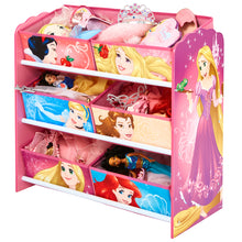 Laadige pilt galeriivaaturisse, Disney Princess Toy Storage Unit with 6 Bins Disney4kids