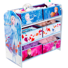 Load image into Gallery viewer, Frozen Kids Bedroom Toy Storage Unit with 6 Bins hello4kids