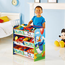 Load image into Gallery viewer, Mickey Mouse Kids Bedroom Toy Storage Unit with 6 Bins Disney4kids