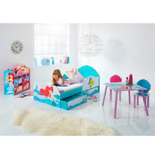 Load image into Gallery viewer, Disney Princess Ariel Kids Toddler Bed with Storage Drawers Disney4kids