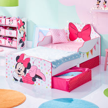 Lade das Bild in den Galerie-Viewer, Minnie Mouse Toddler Bed with underbed storage hello4kids