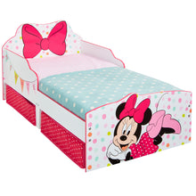Lade das Bild in den Galerie-Viewer, Minnie Mouse Toddler Bed with underbed storage hello4kids