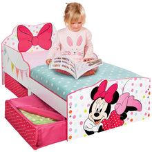 Lade das Bild in den Galerie-Viewer, Minnie Mouse Toddler Bed with underbed storage hello4kids