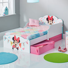 Load image into Gallery viewer, Minnie Mouse Kids Toddler Bed with Storage Drawers hello4kids
