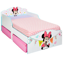 Load image into Gallery viewer, Minnie Mouse Kids Toddler Bed with Storage Drawers hello4kids