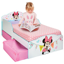 Load image into Gallery viewer, Minnie Mouse Kids Toddler Bed with Storage Drawers hello4kids