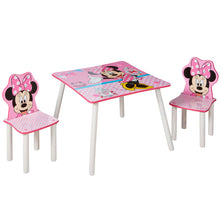 Ielādējiet attēlu galerijas skatītājā, Minnie Mouse Kids Table and 2 Chairs Set Disney4kids