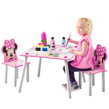 Ielādējiet attēlu galerijas skatītājā, Minnie Mouse Kids Table and 2 Chairs Set Disney4kids