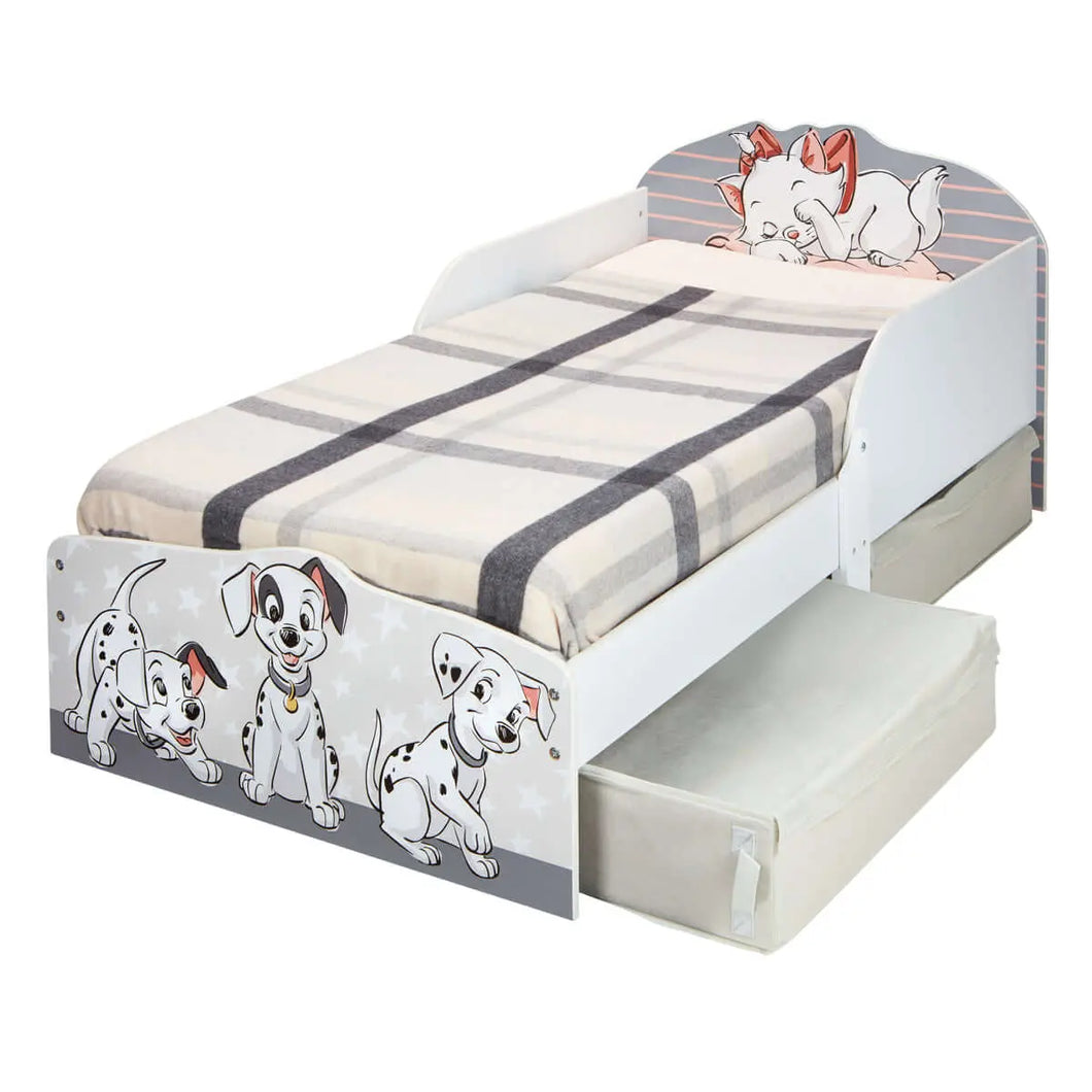 101 Dalmations Kids Toddler Bed with Storage Drawers Disney4kids