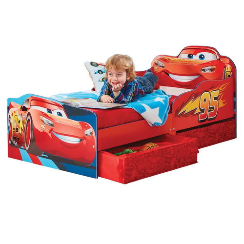 Disney Cars Kids Toddler Bed with Storage hello4kids
