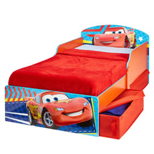 Ielādējiet attēlu galerijas skatītājā, Disney Cars Kids Toddler Bed with Storage hello4kids
