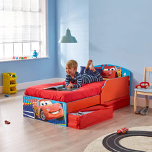 Загрузить изображение в средство просмотра галереи, Disney Cars Kids Toddler Bed with Storage hello4kids
