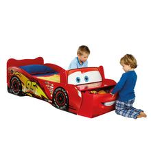 Ielādējiet attēlu galerijas skatītājā, Disney Cars Lightning McQueen Toddler Bed with Storage hello4kids
