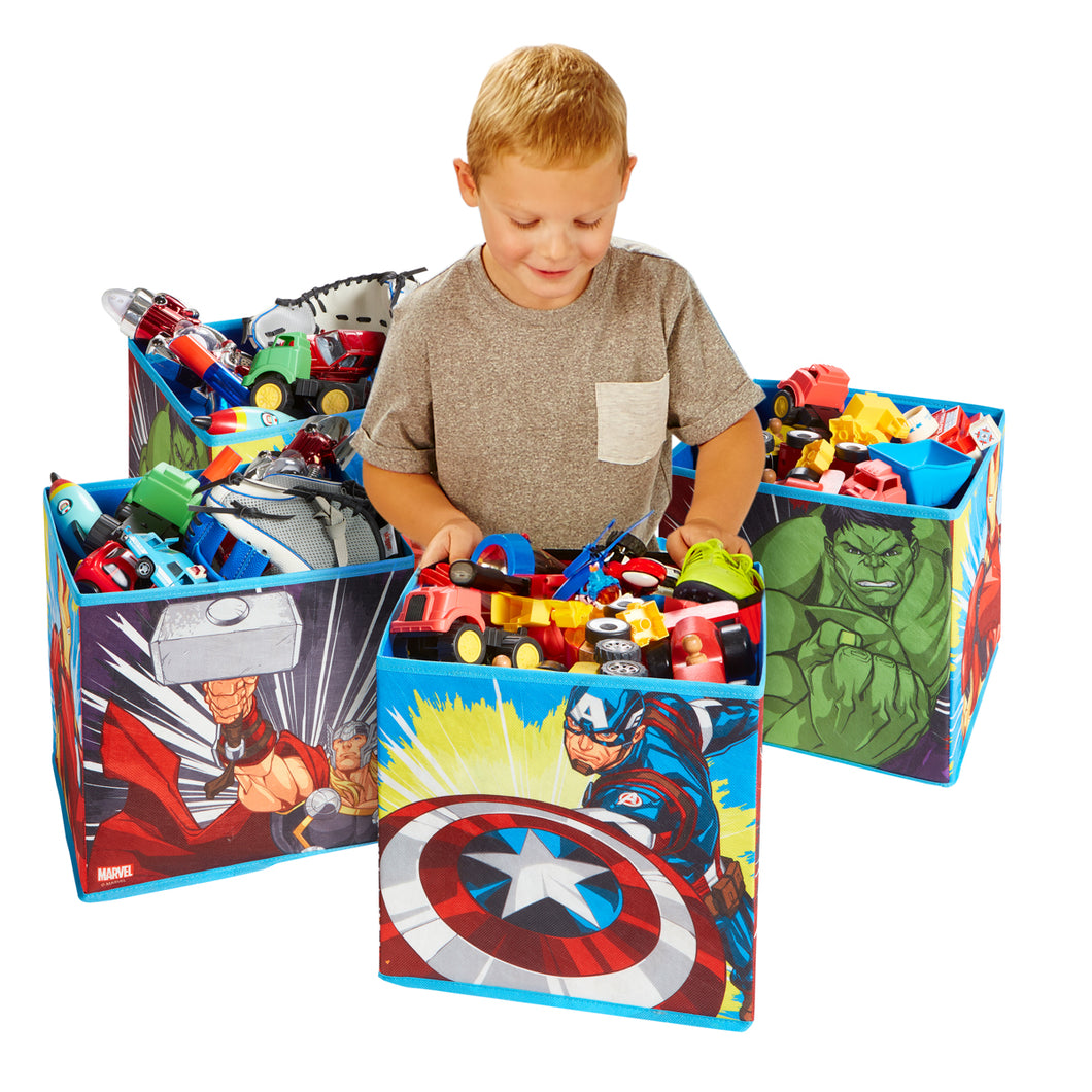Marvel Avengers Kids Cube Toy Storage Bins  hello4kids