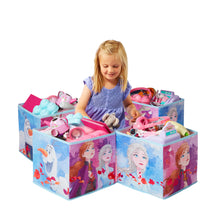 Ielādējiet attēlu galerijas skatītājā, Frozen Kids Cube Toy Storage Boxes hello4kids
