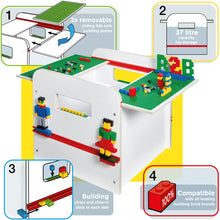 Ladda upp bild till gallerivisning, Room 2 Build Kids Toy Box with Building Brick Display hello4kids
