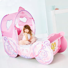 Загрузить изображение в средство просмотра галереи, Disney Princess Kids Carriage Toddler Bed with light up canopy Disney4kids
