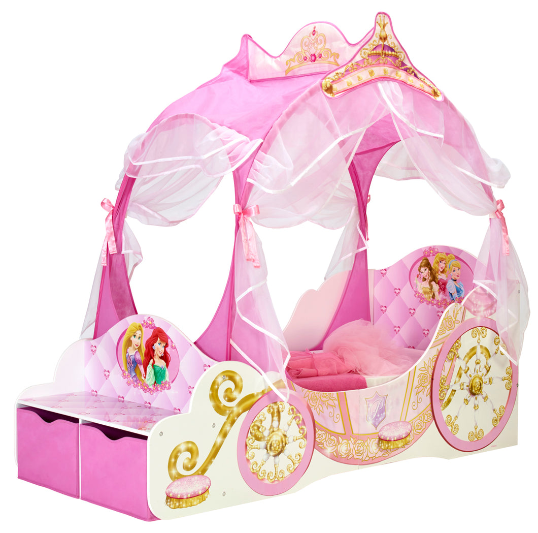 Disney Princess Toddler Bed with Storage Drawer Disney4kids
