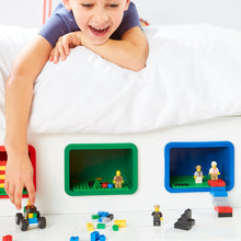 Laadige pilt galeriivaaturisse, Room 2 Build Kids 2m Single Bed with Storage Drawer and Building Brick Display hello4kids
