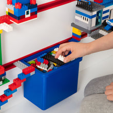 Ielādējiet attēlu galerijas skatītājā, Room 2 Build Kids Single Bed with Storage Drawer and Building Brick Display hello4kids
