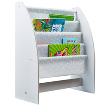 Laadige pilt galeriivaaturisse, White Kids Sling Bookcase - Bedroom Book Storage hello4kids
