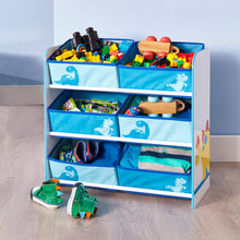 Lataa kuva Galleria-katseluun, Dinosaurs Kids Bedroom Toy Storage Unit with 6 Bins Disney4kids
