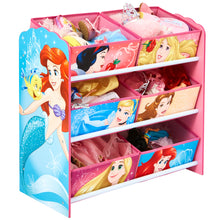 Carica l&#39;immagine nel visualizzatore di Gallery, Disney Princess Toy Storage Unit with 6 Bins Disney4kids

