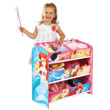 Загрузить изображение в средство просмотра галереи, Disney Princess Toy Storage Unit with 6 Bins Disney4kids
