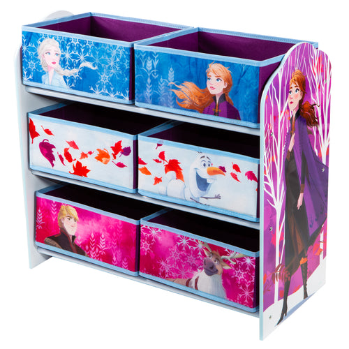 Frozen Kids Bedroom Toy Storage Unit with 6 Bins hello4kids