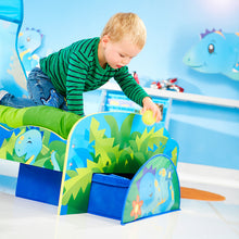 Laadige pilt galeriivaaturisse, Dinosaur Kids Toddler Bed with Canopy and Storage Drawer Disney4kids
