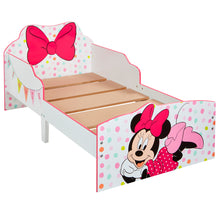 Ielādējiet attēlu galerijas skatītājā, Minnie Mouse Toddler Bed with underbed storage hello4kids
