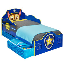Carica l&#39;immagine nel visualizzatore di Gallery, Paw Patrol Chase Kids Toddler Bed with Storage Drawers hello4kids
