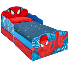 Laadige pilt galeriivaaturisse, Marvel Spiderman Kids Toddler Bed with Light Up Eyes and Storage Drawers  hello4kids
