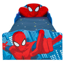 Lataa kuva Galleria-katseluun, Marvel Spiderman Kids Toddler Bed with Light Up Eyes and Storage Drawers  hello4kids
