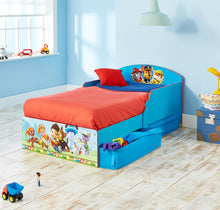 Ielādējiet attēlu galerijas skatītājā, Paw Patrol Kids Toddler Bed with Storage Drawers  hello4kids
