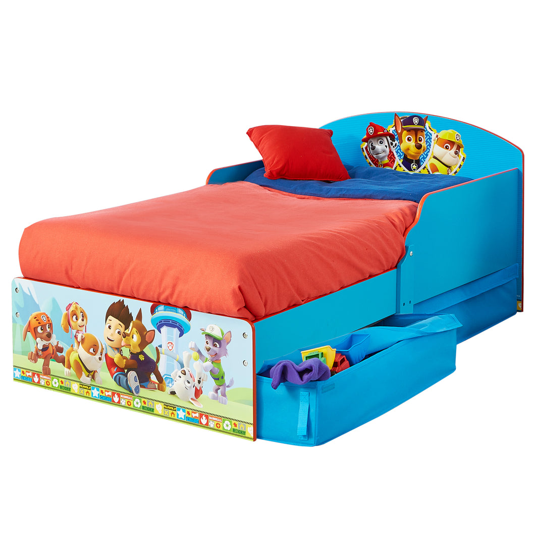 Paw Patrol Kids Toddler Bed with Storage Drawers  hello4kids