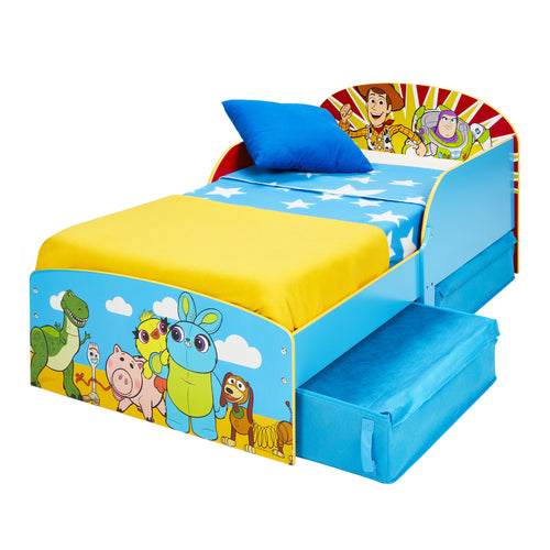 Toy Story 4 Kids Toddler Bed with Storage Drawers  hello4kids