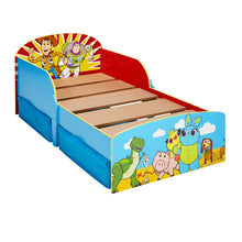 Ielādējiet attēlu galerijas skatītājā, Toy Story 4 Kids Toddler Bed with Storage Drawers  hello4kids

