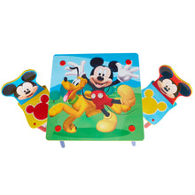 Ielādējiet attēlu galerijas skatītājā, Mickey Mouse Kids Table and 2 Chairs Set hello4kids
