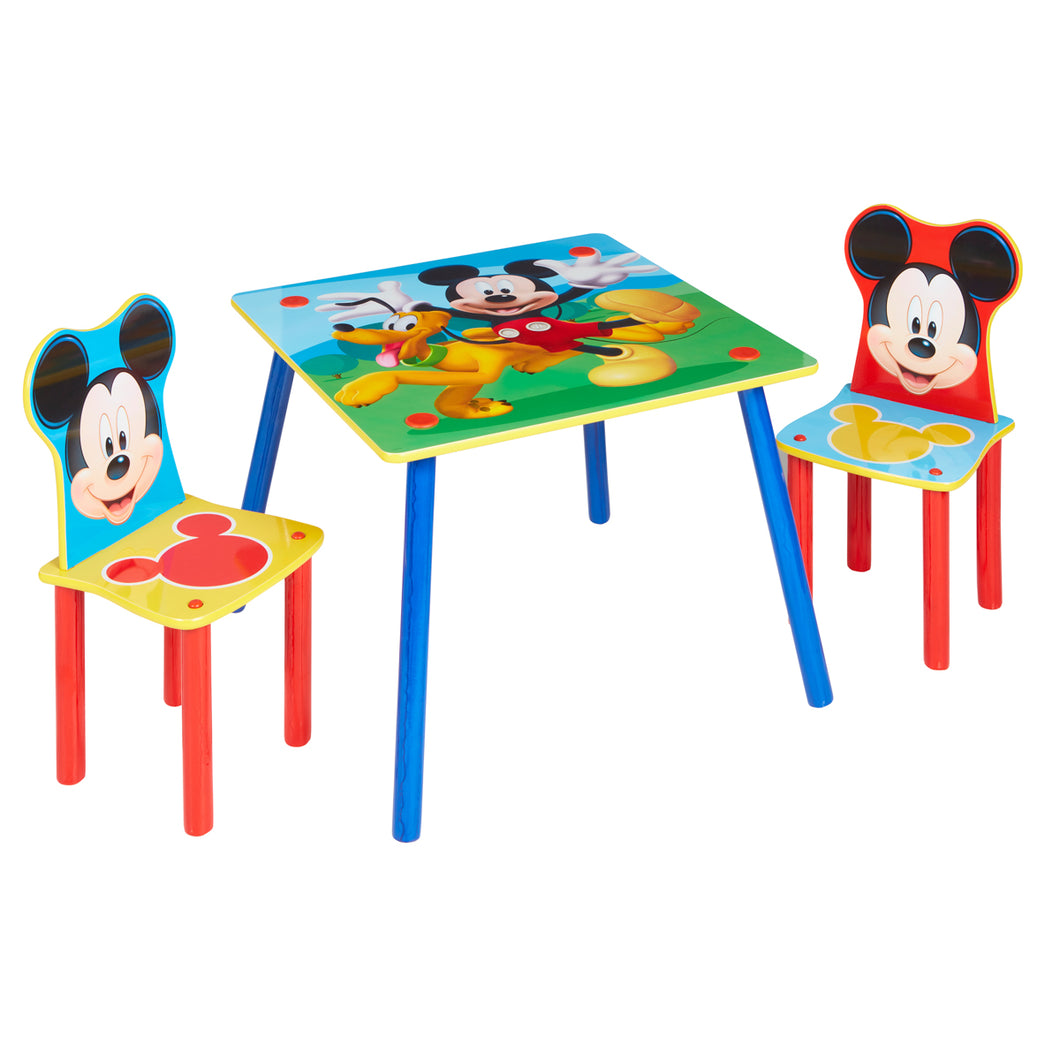 Mickey Mouse Kids Table and 2 Chairs Set hello4kids