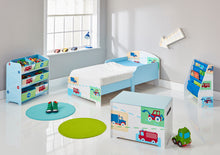 Ielādējiet attēlu galerijas skatītājā, Vehicles Kids Bedroom Toy Storage Unit with 6 Bins hello4kids
