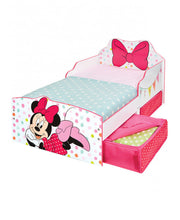 Lataa kuva Galleria-katseluun, Minnie Mouse Toddler Bed with underbed storage hello4kids

